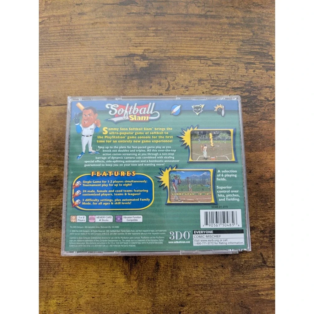Sammy Sosa Softball Slam PS1 PlayStation 1‎ Complete CIB 
